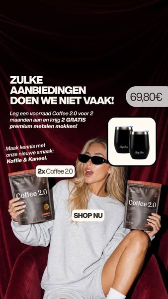 Krijg 2x Coffee 2.0 + 2 GRATIS mokken