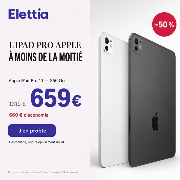 iPad Pro à moitié prix