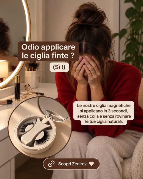 Ciglia Magnetiche Zenirev™ Senza Colla