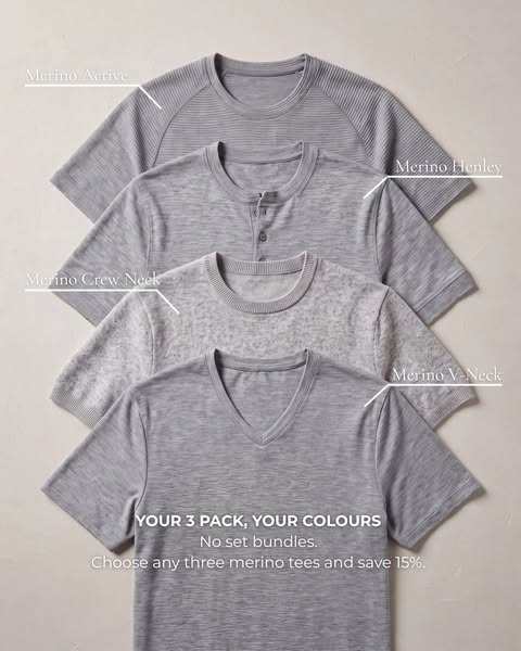 Build Your Merino Trio and Save 15%