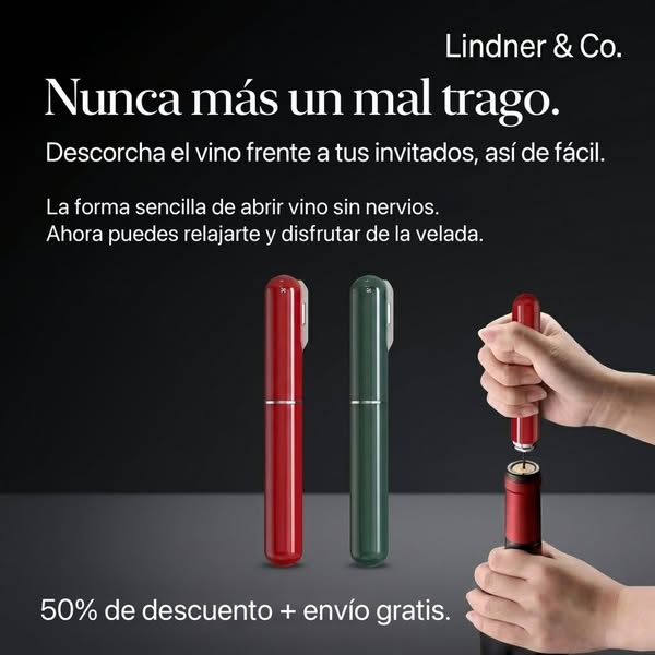 Descorcha con suavidad en unos segundos