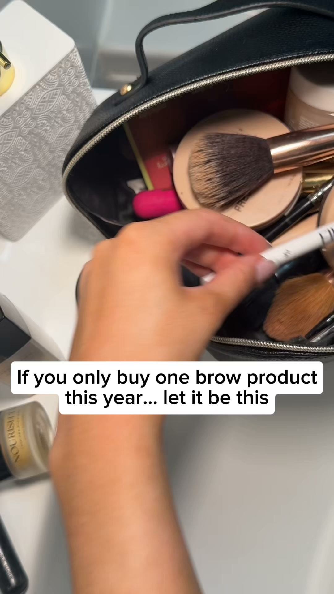 The brow pen that draws hair, not lines.