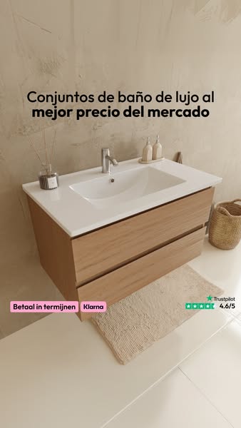 Muebles de baño de lujo a un precio asequible.