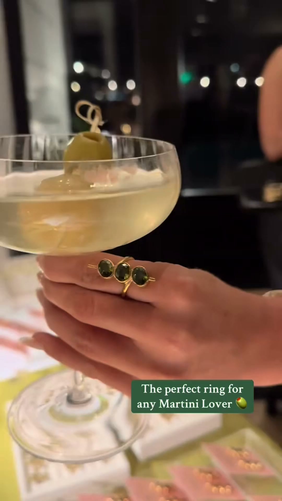 Martini Olive Ring