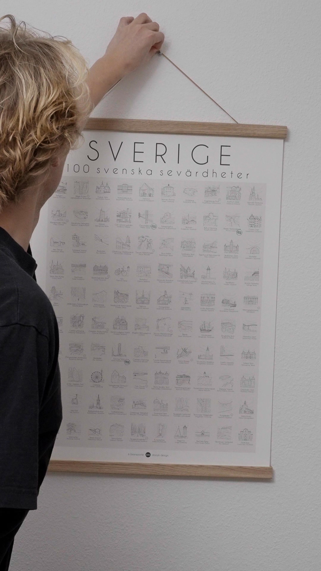 Postern med 100 svenska platser