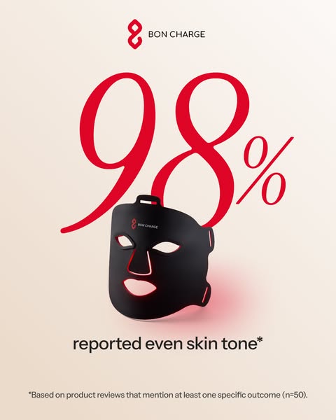 Best Red Light Face Mask | Younger-Looking Skin | BON CHARGE