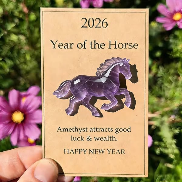 Lucky Amethyst Crystal Horse — A Symbol of Wisdom & Success (2026)