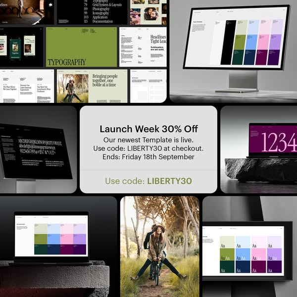 30% OFF. NEW TEMPLATE LAUNCH