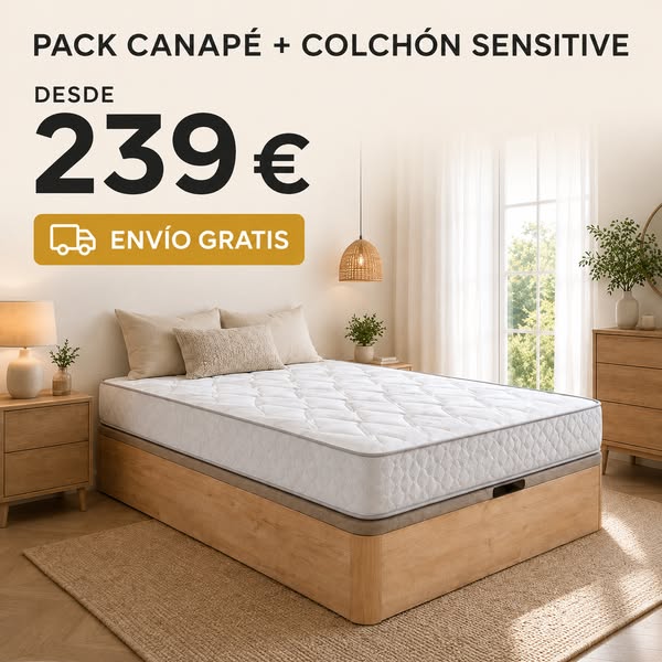 Pack canapé + colchón desde 239 €