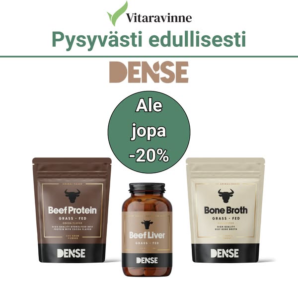 Dense-tuotteet edullisesti Vitaravinteelta!