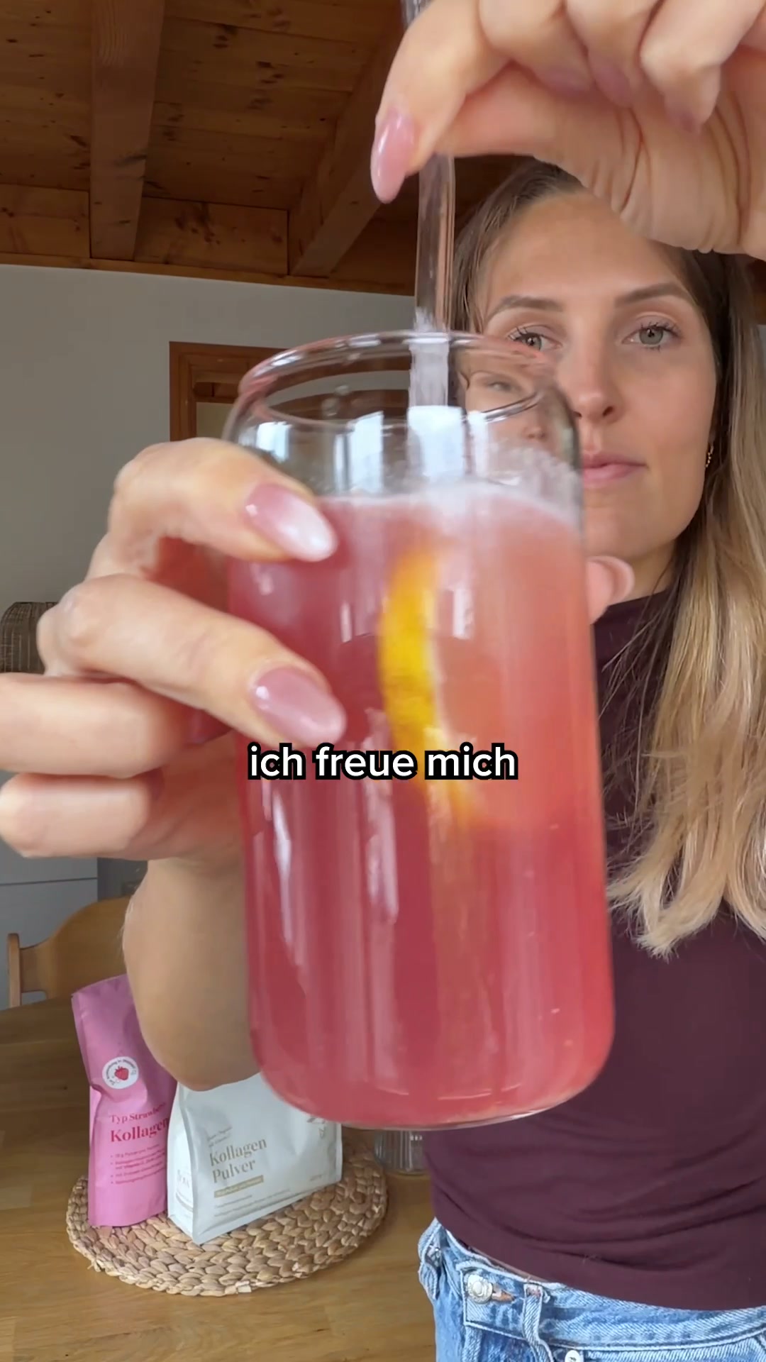 Glow25 Kollagen Plus mit Erdbeergeschmack