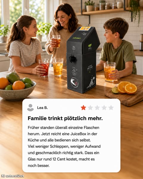 Eine Box statt Flaschenchaos