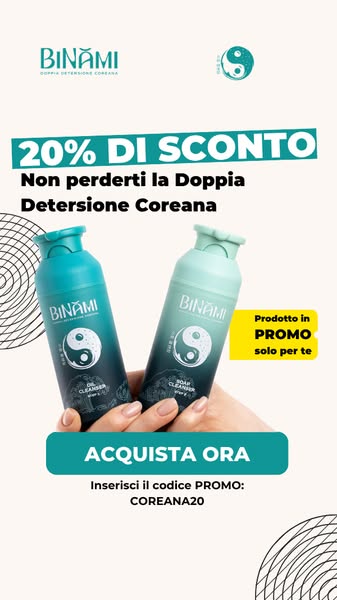Solo per te: -20% sul Kit Detersione
