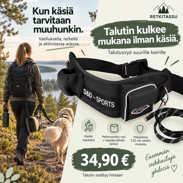 Vapauta kätesi lenkeillä!