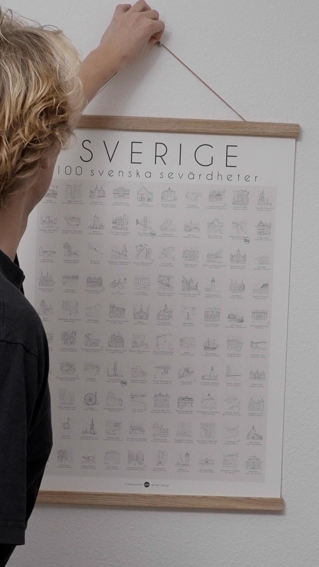 Postern med 100 svenska platser