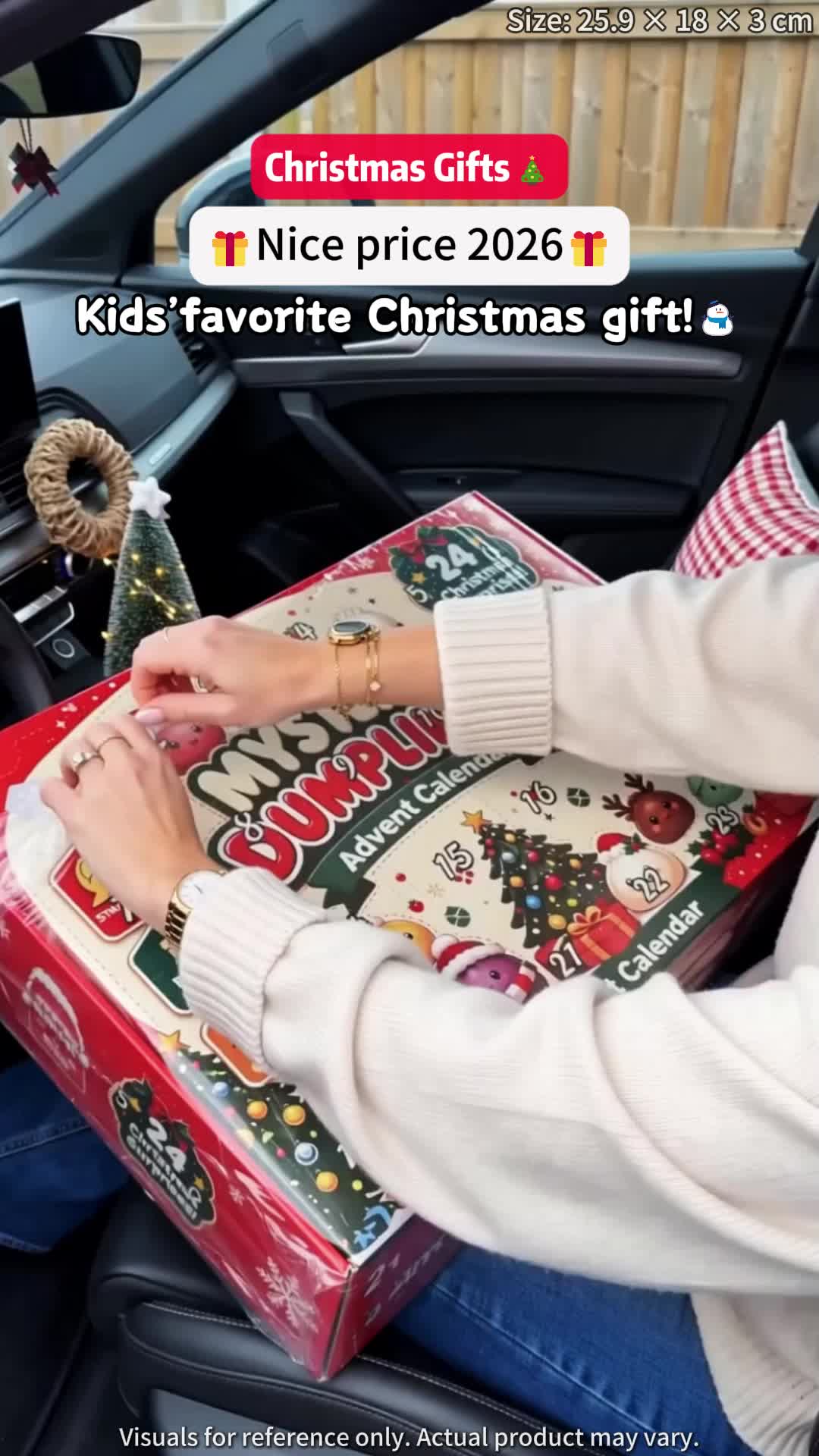 Weihnachts-Adventskalender mit Teigtaschen-Squishys – 24 Überraschungsspielzeuge