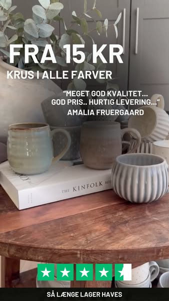 Krus & kopper - fra 15 kr.