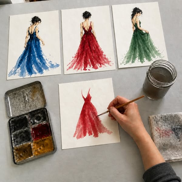 Learn the Classic French Art of Watercolor Fashion Illustration