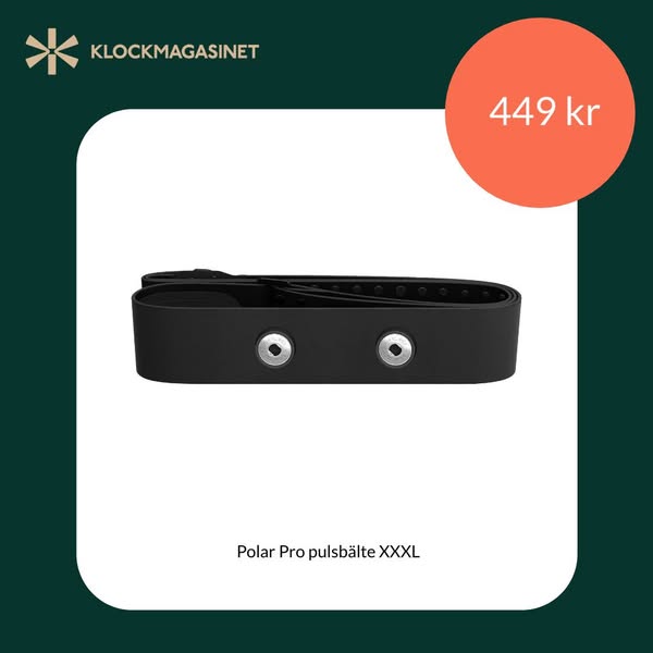Polar Pro pulsbälte XXXL