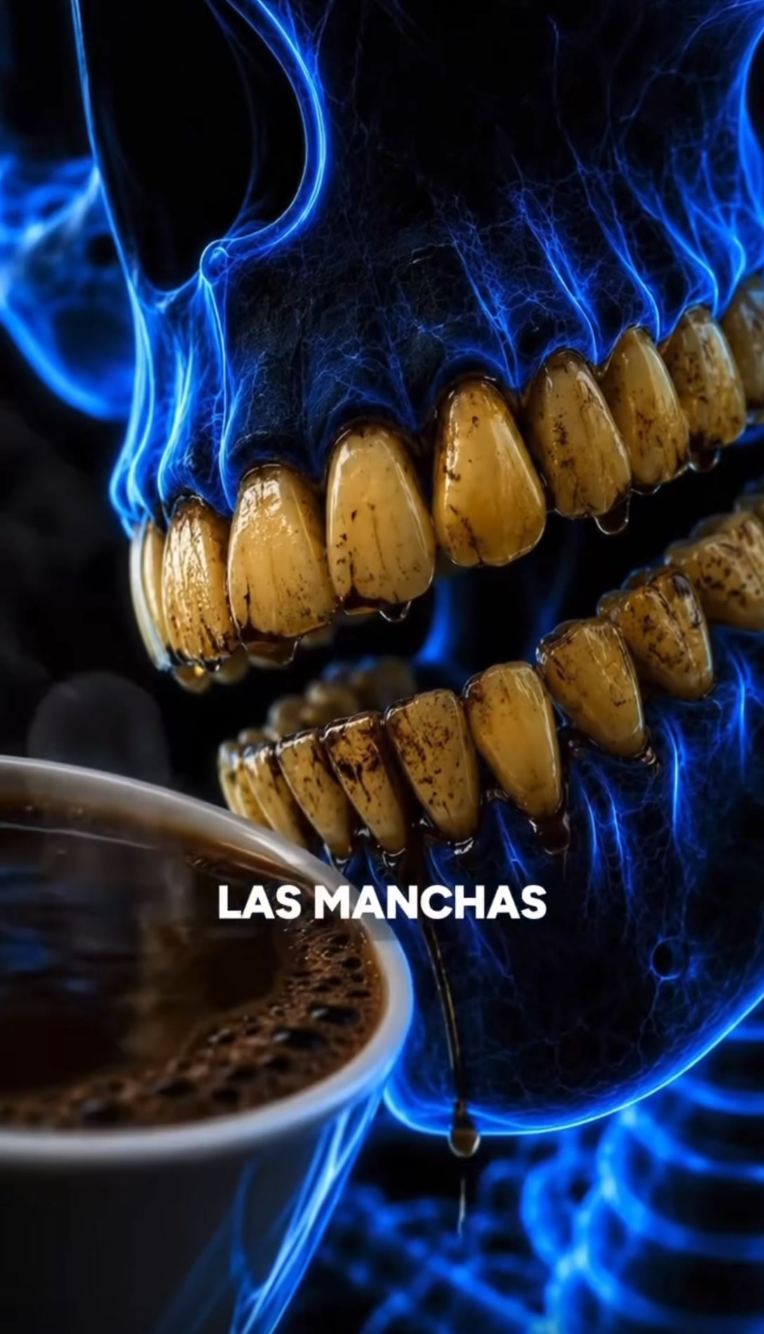 Hasta un esqueleto sabe que esos dientes necesitan ayuda.