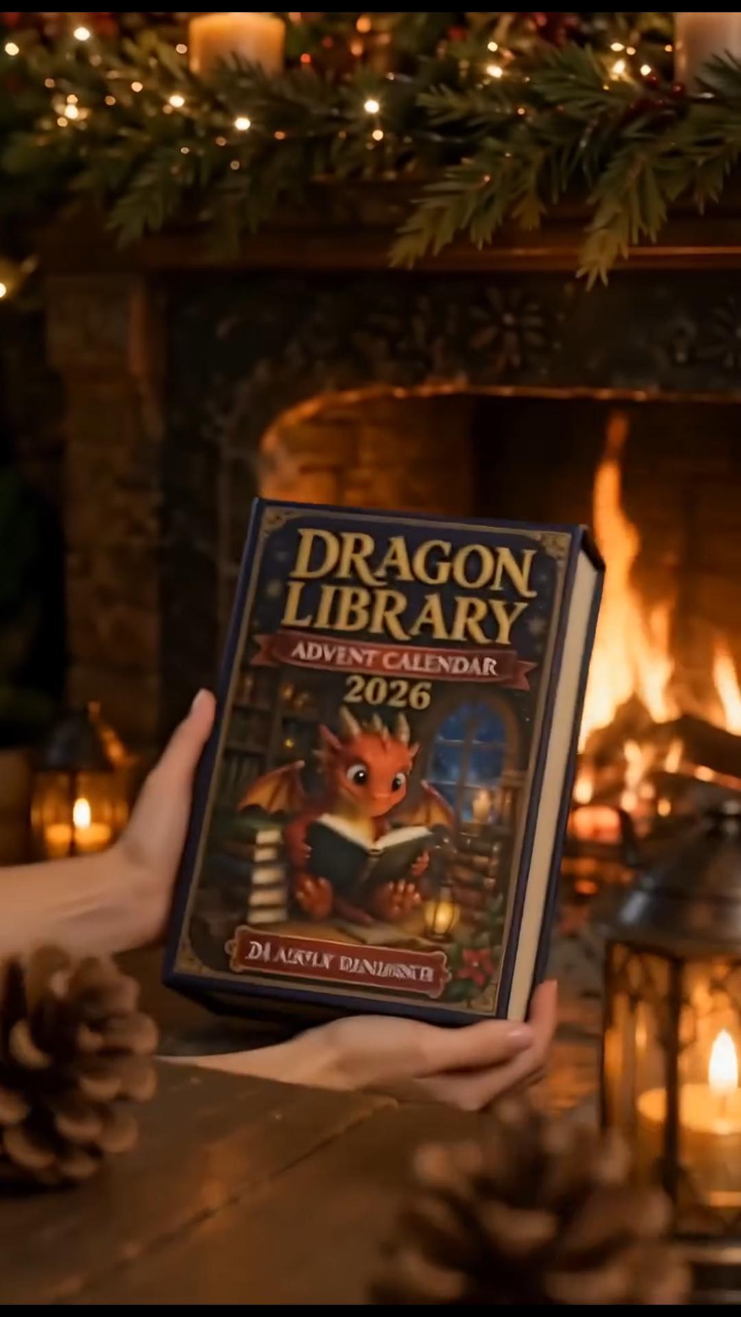 Drachenbibliothek-Adventskalender 2026 | Entdecke 24 gemütliche Kapitel voller Baby-Drachen-Magie