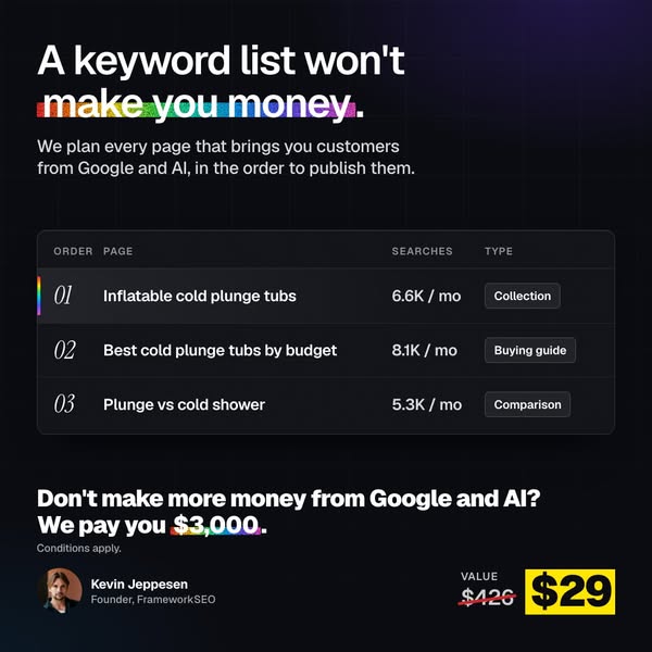 Get my page list for $29