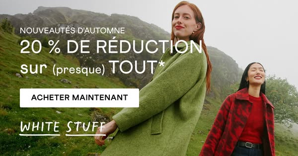 20 % sur les pièces pour temps froid