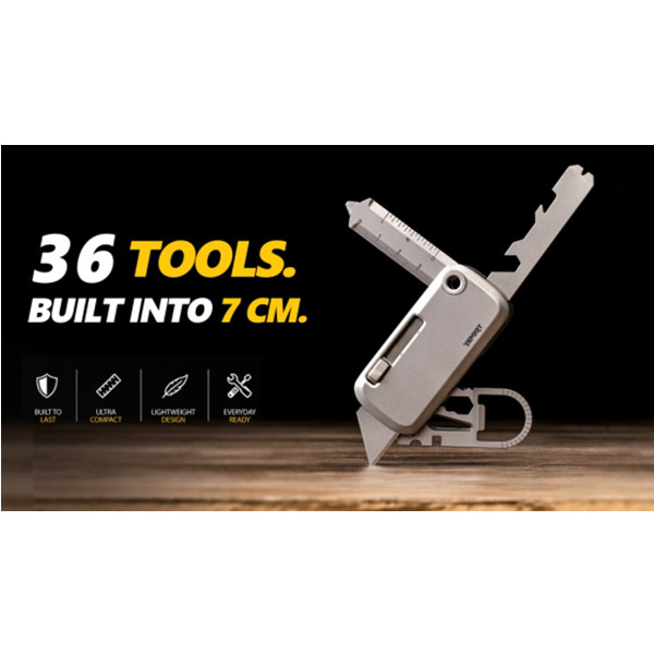 36 Tools. One 7cm Toolbox.