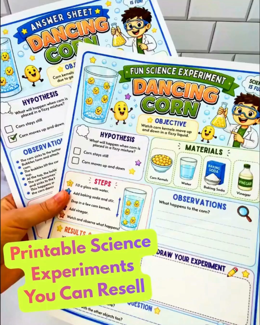 53 Science Printables Ready to Sell!