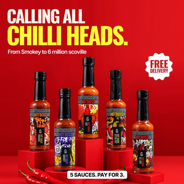 5 Hot Sauces | Free Delivery