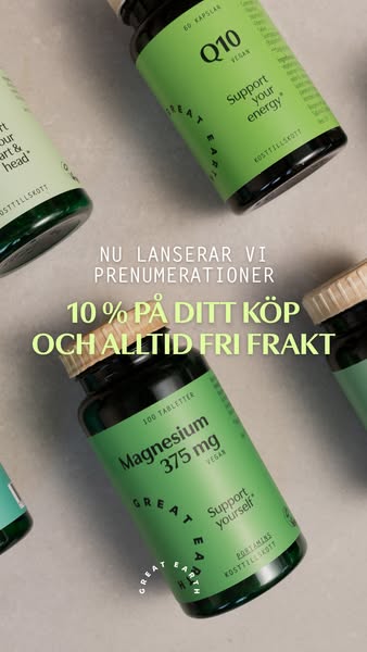 Prenumerera på kosttillskott
