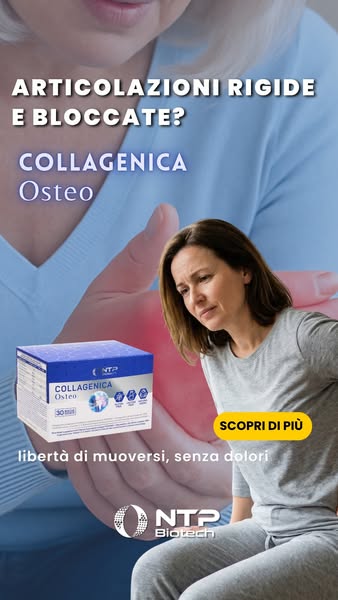 Cartilagine consumata, rigidità, dolore - Collagenica Osteo aiuta con tutti e 3