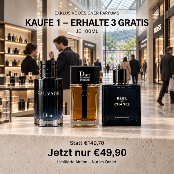 Aktion nur für kurze Zeit: 1 kaufen – 3 erhalten