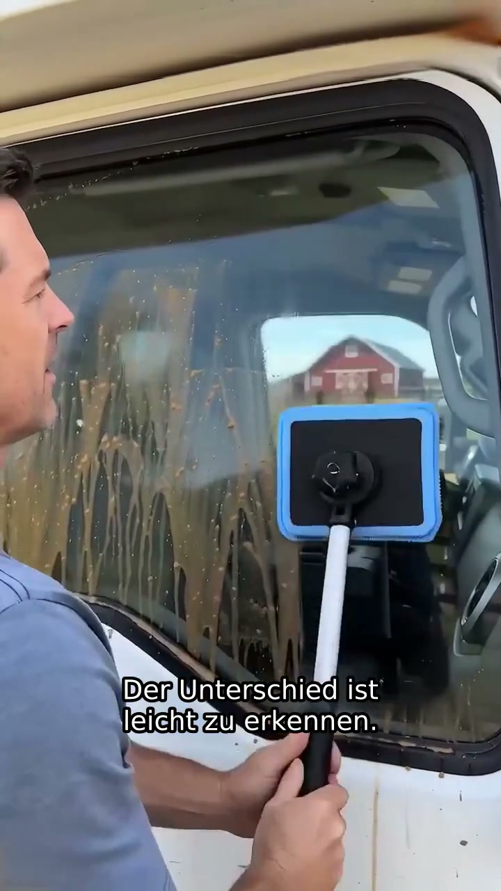 Doppelter magnetischer Scheibenreiniger für das Auto | Streifenfreies Reinigungsset für Autoglas