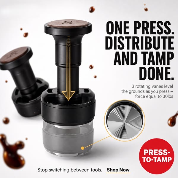 Brew Better Coffee—Save Up to 60% on Tampers & Distributors