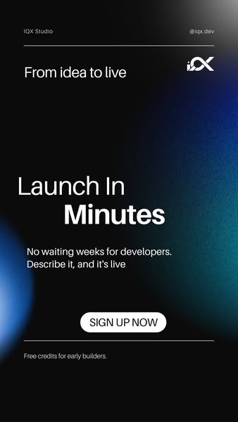 Turn Prompts Into Products With IQX. Try it for free.