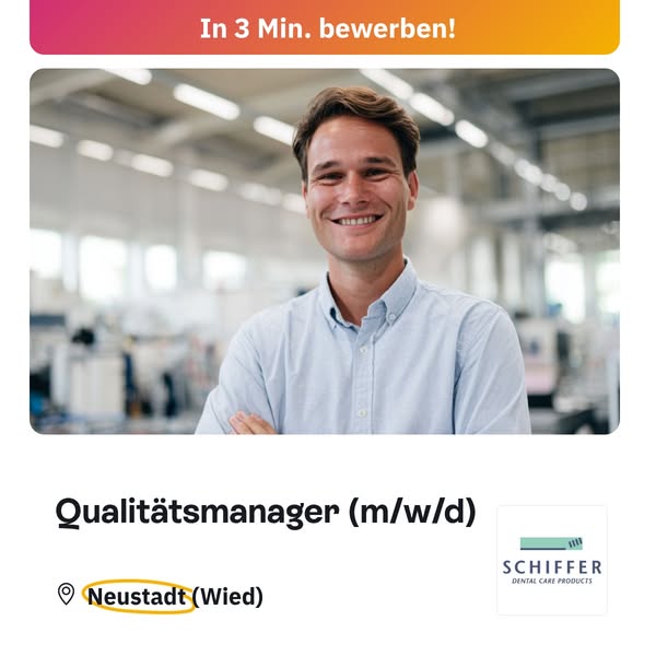 Qualitätsmanager (m/w/d) in Neustadt (Wied)