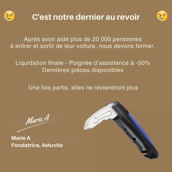 Poignée d'assistance pour seniors