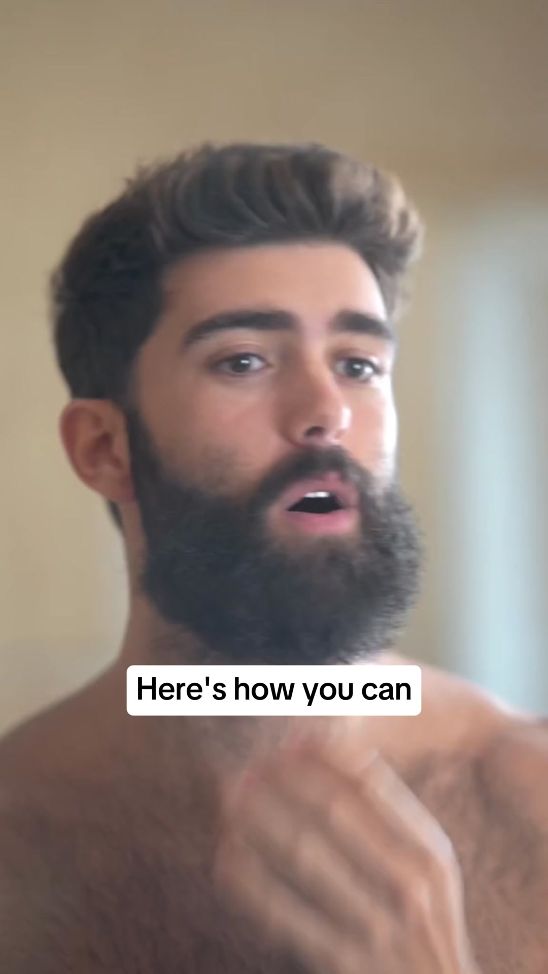 Straighten Curly Beard Strands