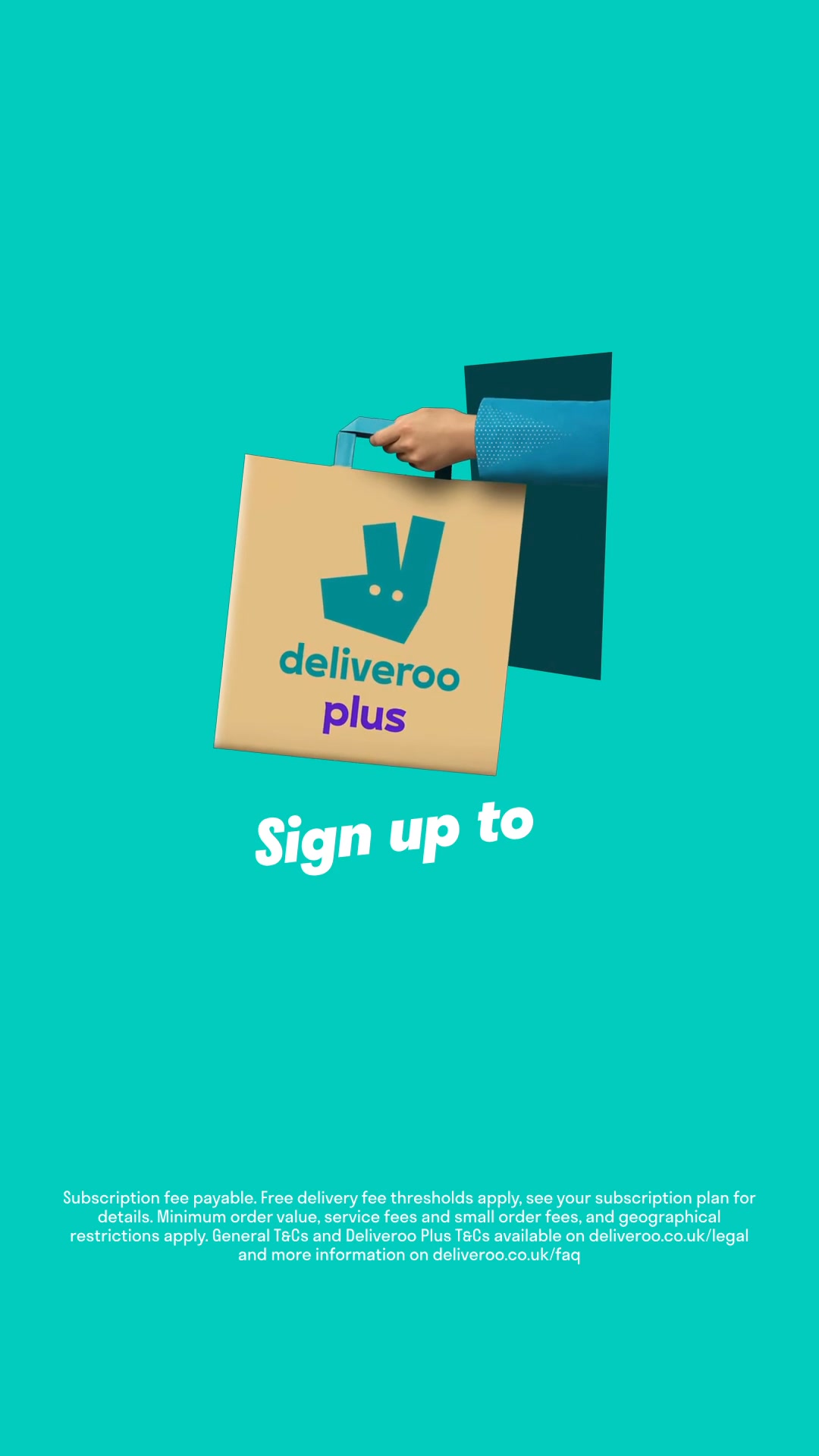 Free delivery with Deliveroo Plus