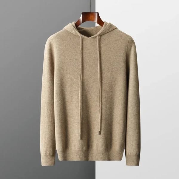 Men's Refined Hooded Knit Jumper