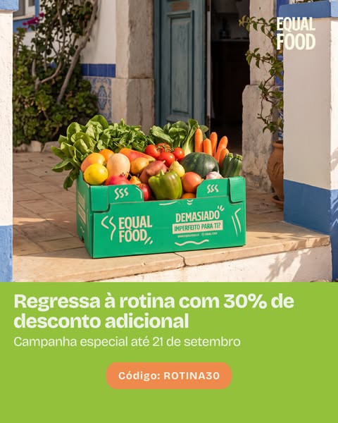 30% de Desconto para facilitar o teu regresso à rotina