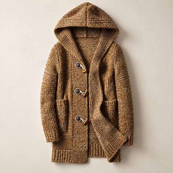 The Thornton Hooded Toggle Cardigan