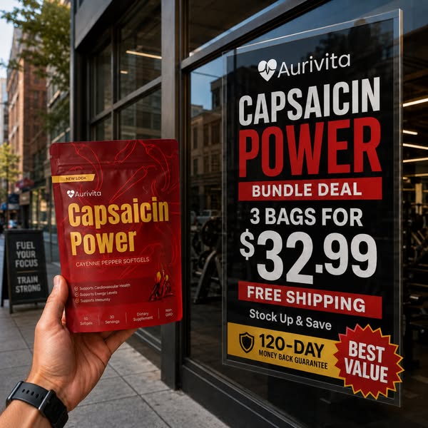 70% OFF Today — Aurivita Capsaicin Power Is Back In Stock