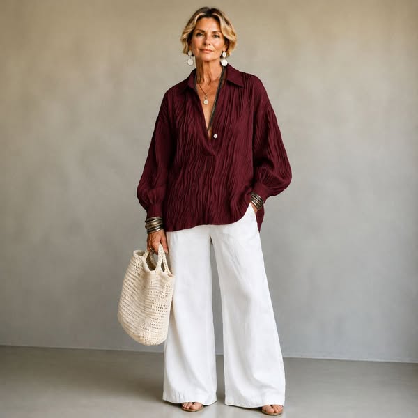 LAURA | BLUSA CRUZADA ELEGANTE PARA MUJER