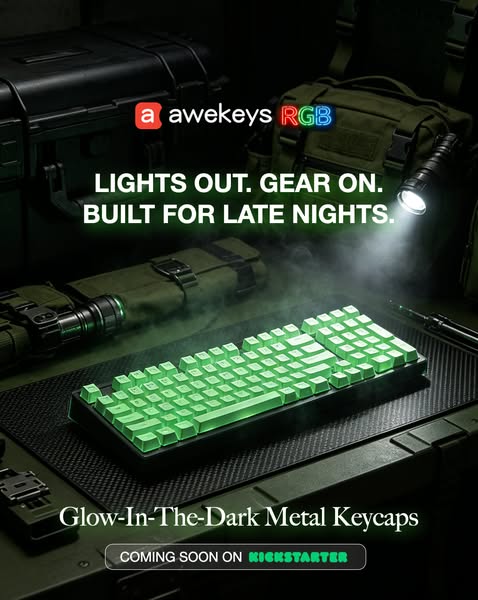 Save $100+ On Neon Glow Keycaps