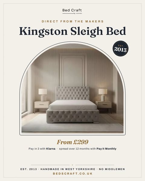 Up to 26% Off the Kingston Sleigh Bed