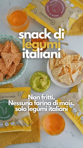 Croccanti come patatine, ma 100% legumi italiani