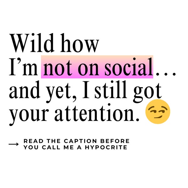 I quit social media and this ad will help you do the same