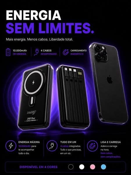 O carregador Nº1 em vendas